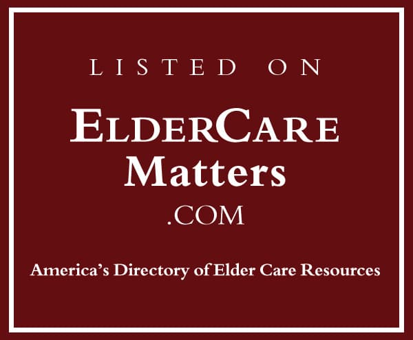 Logo for ElderCare Matters, a directory of elder care resources in America.